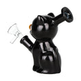Load image into Gallery viewer, 2PC SET - SeshGear Mesmerizing Kitty Glass Water Pipe  - 4.75" / 14mm F / Assorted Colors by Smoke Drop - view 4 | Buddy Brandz
