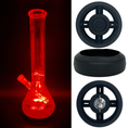 Load image into Gallery viewer, Bong Base Bumper Coin Battery 4.25in-6in Bases Silicone Fits Variety of Shapes by Smoke Drop - view 31 | Buddy Brandz
