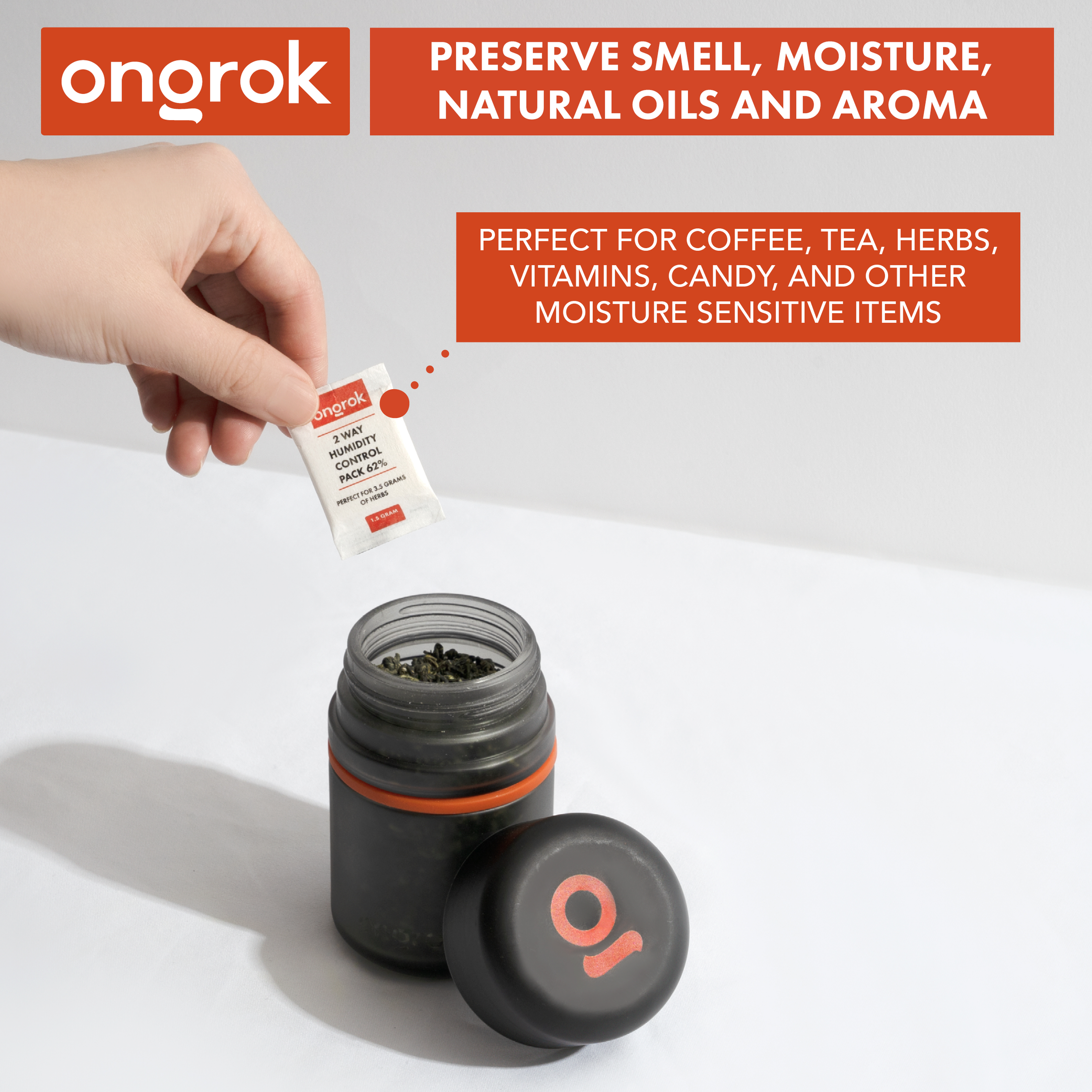 Ongrok Child Resistant Glass Storage Jar, 3 pack x 180ml each by Smoke Drop - view 2 | Buddy Brandz