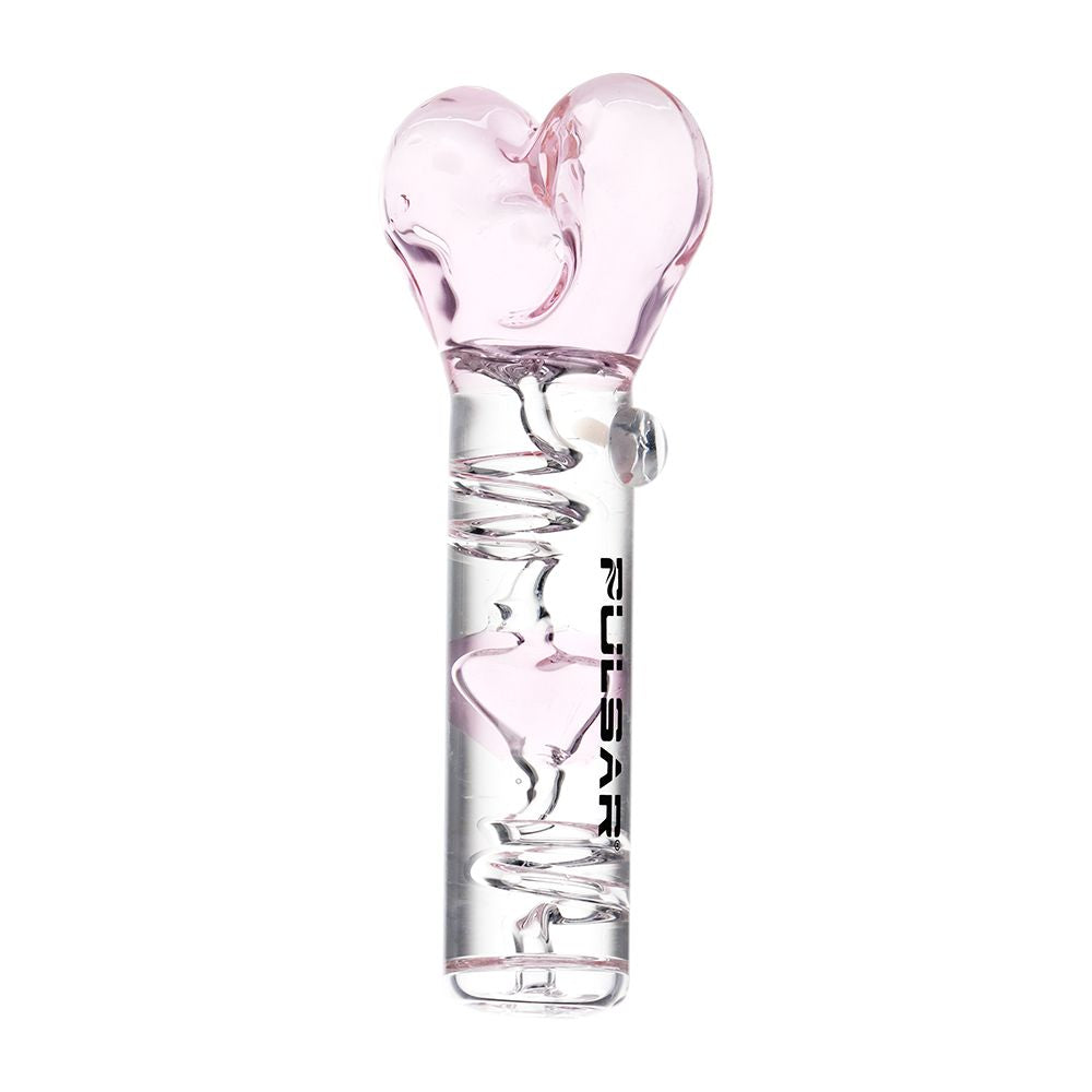 Pulsar Cool Down My Heart Glycerin Glass Hand Pipe - 5.5" by Smoke Drop | Buddy Brandz