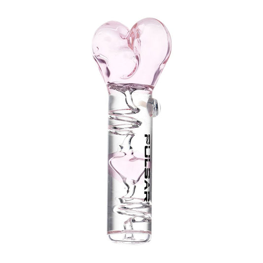 Pulsar Cool Down My Heart Glycerin Glass Hand Pipe - 5.5" by Smoke Drop | Buddy Brandz | Buddy Brandz