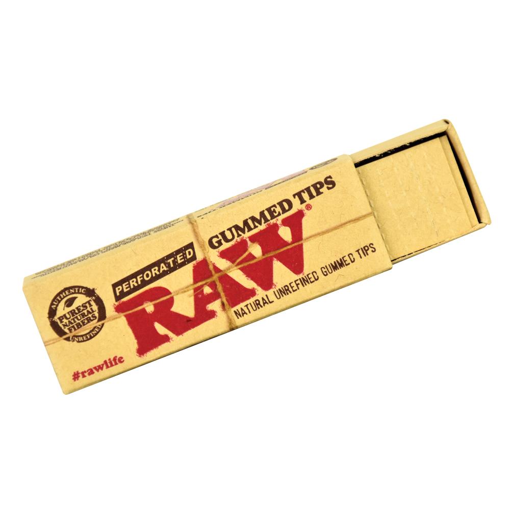 RAW Natural Perforated Gummed Tips by Smoke Drop | Buddy Brandz