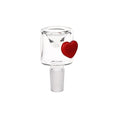 Load image into Gallery viewer, Pulsar Cupids Heart Bubble Base Glass Water Pipe - 12" / 14mm F by Smoke Drop - view 3 | Buddy Brandz
