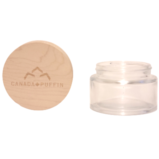 Canada Puffin Jasper Storage Jar by Smoke Drop - view 2 | Buddy Brandz - alternate view | Buddy Brandz