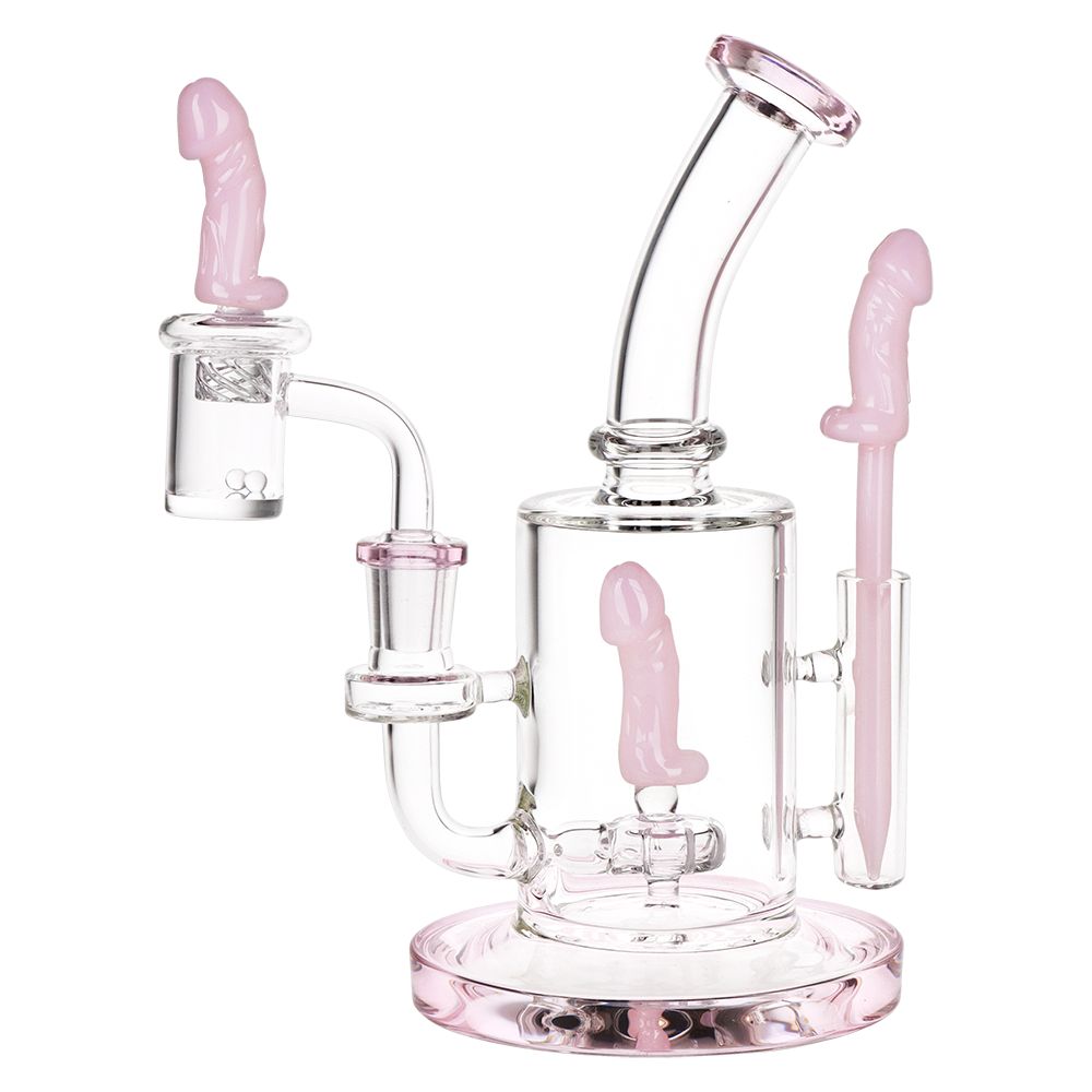 SeshGear Danger Noodle Glass Dab Rig Set - 8.25" / 14mm F