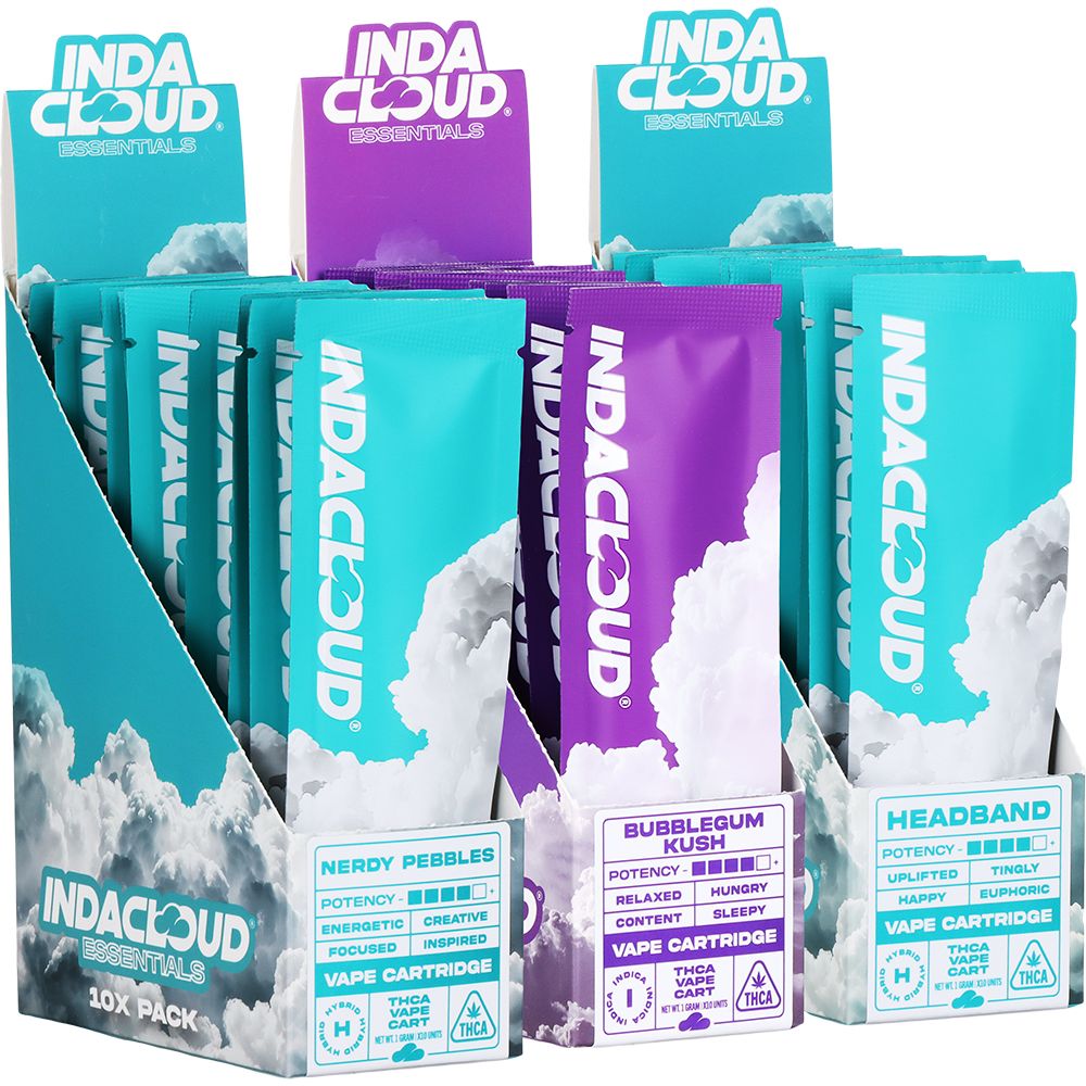Indacloud THCA 510 Cartridge | 1g | 10ct by Smoke Drop | Buddy Brandz