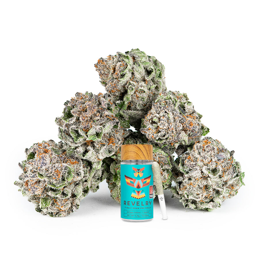 Revelry Lemon Cherry Gelato (LCG) THCA Pre Rolls 7 Pack by Smoke Drop - view 2 | Buddy Brandz