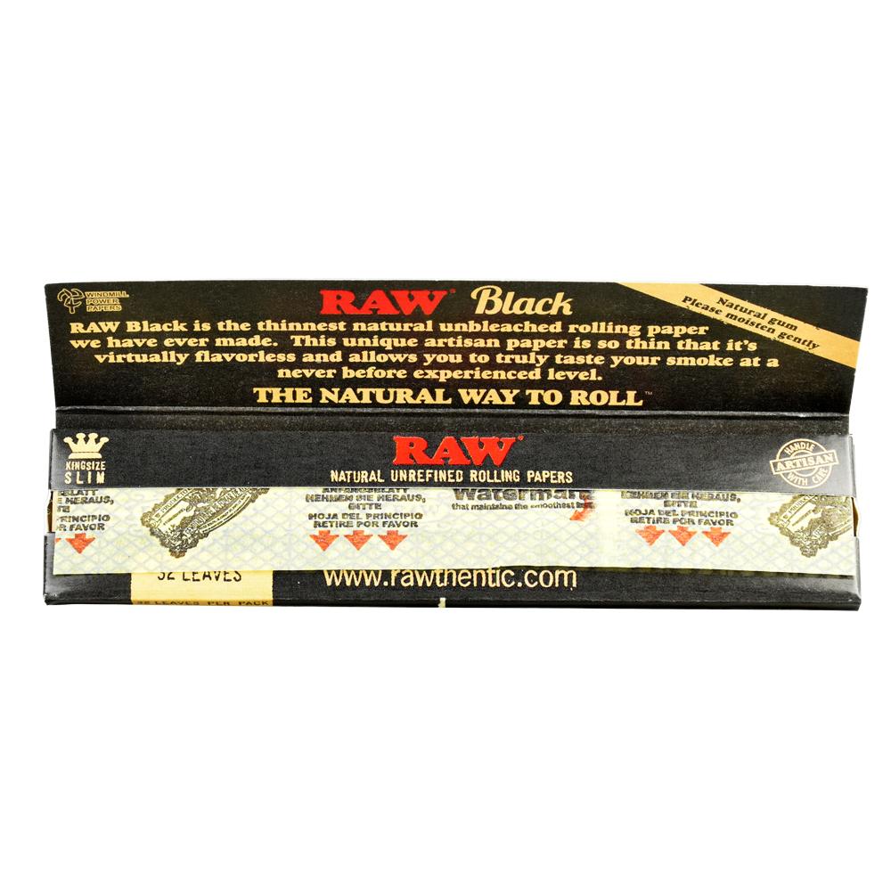 Raw Black Classic Rolling Papers by Smoke Drop - view 2 | Buddy Brandz
