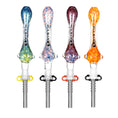 Load image into Gallery viewer, Pulsar Candy Frit Twist Dab Straw - 7.5"/Colors Vary by Smoke Drop - view 4 | Buddy Brandz
