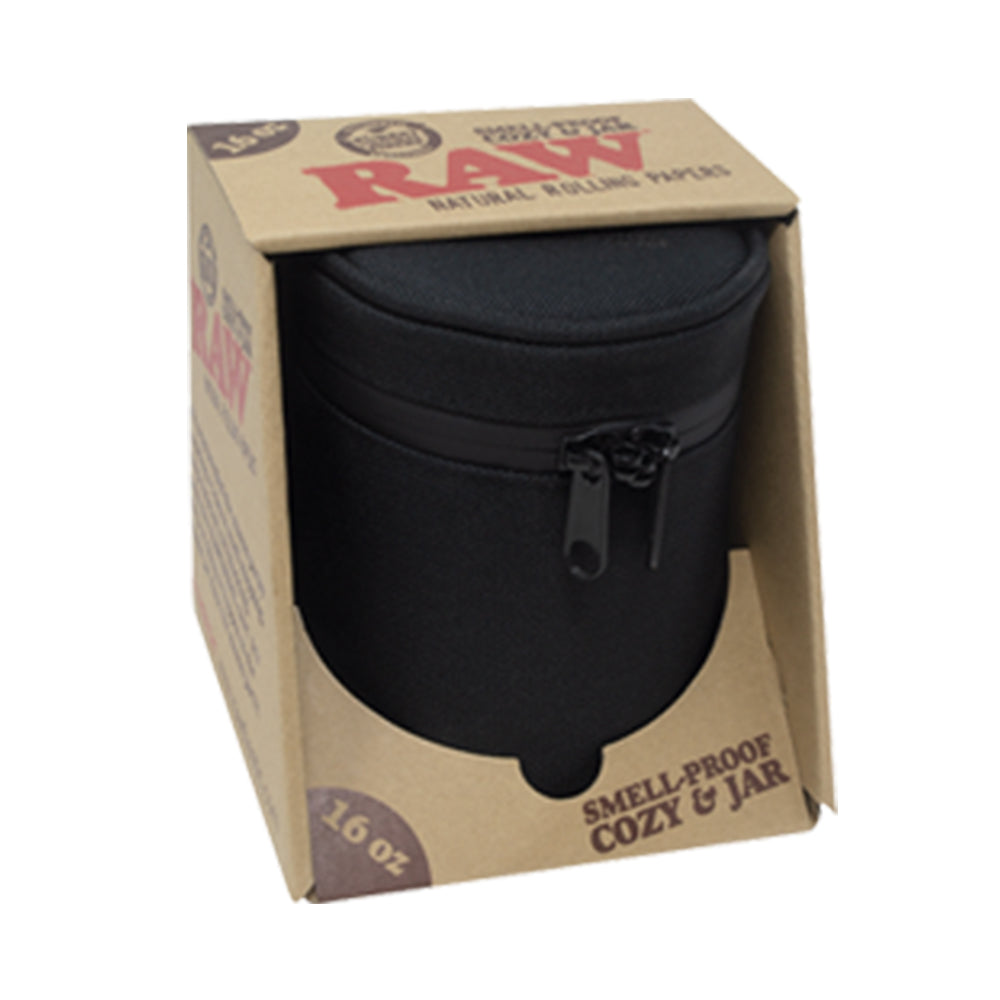 RAW Smell Proof Jar & Cozy w/ Lock by Smoke Drop - view 3 | Buddy Brandz
