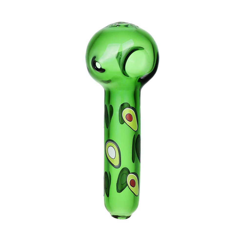 Pulsar Fruit Series Avocado Gold Herb Pipe Glow Duo - 10" / 14mm F by Smoke Drop - view 3 | Buddy Brandz