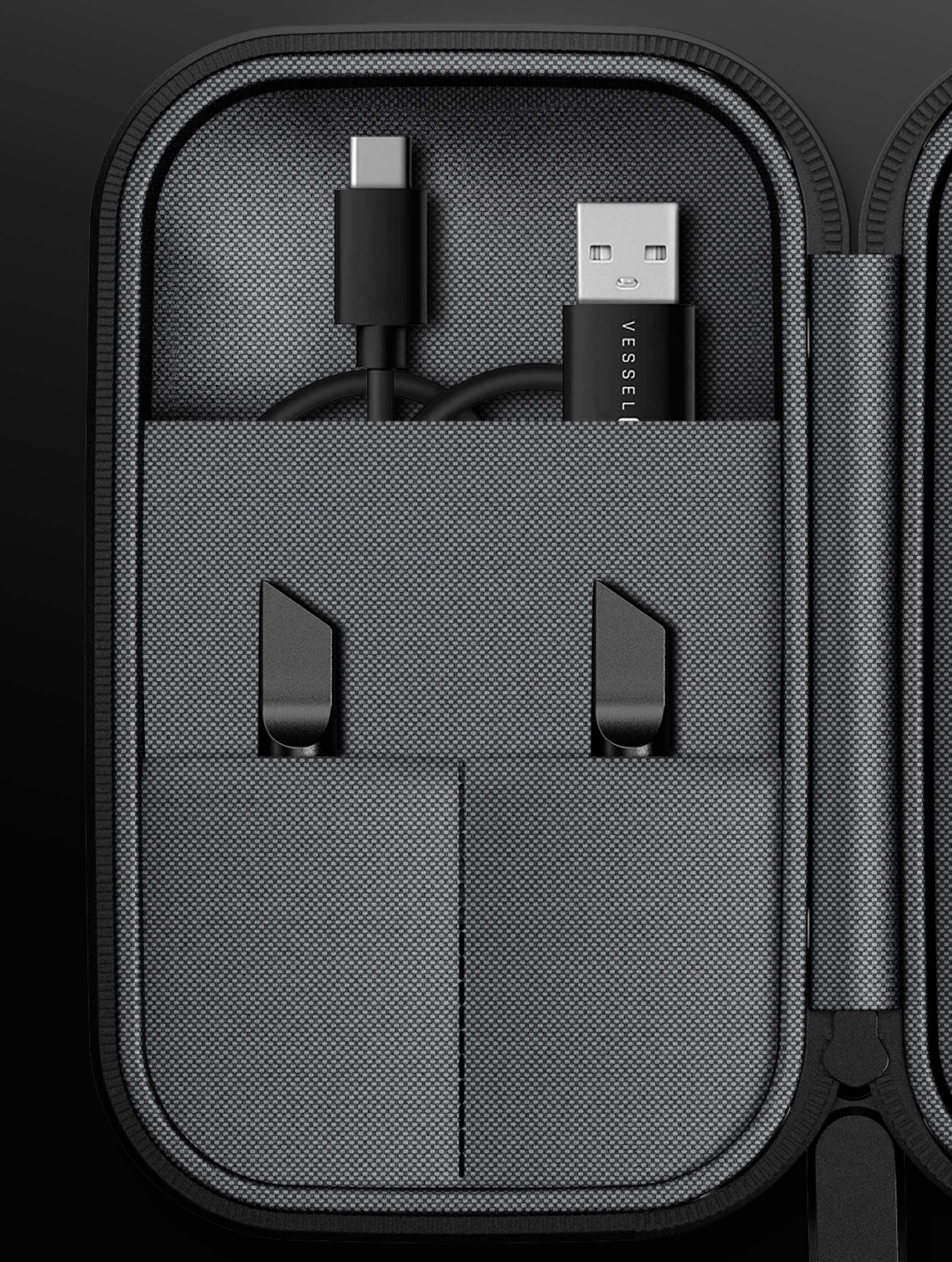 Vessel Compass Hub Case [Black] by Smoke Drop - view 3 | Buddy Brandz
