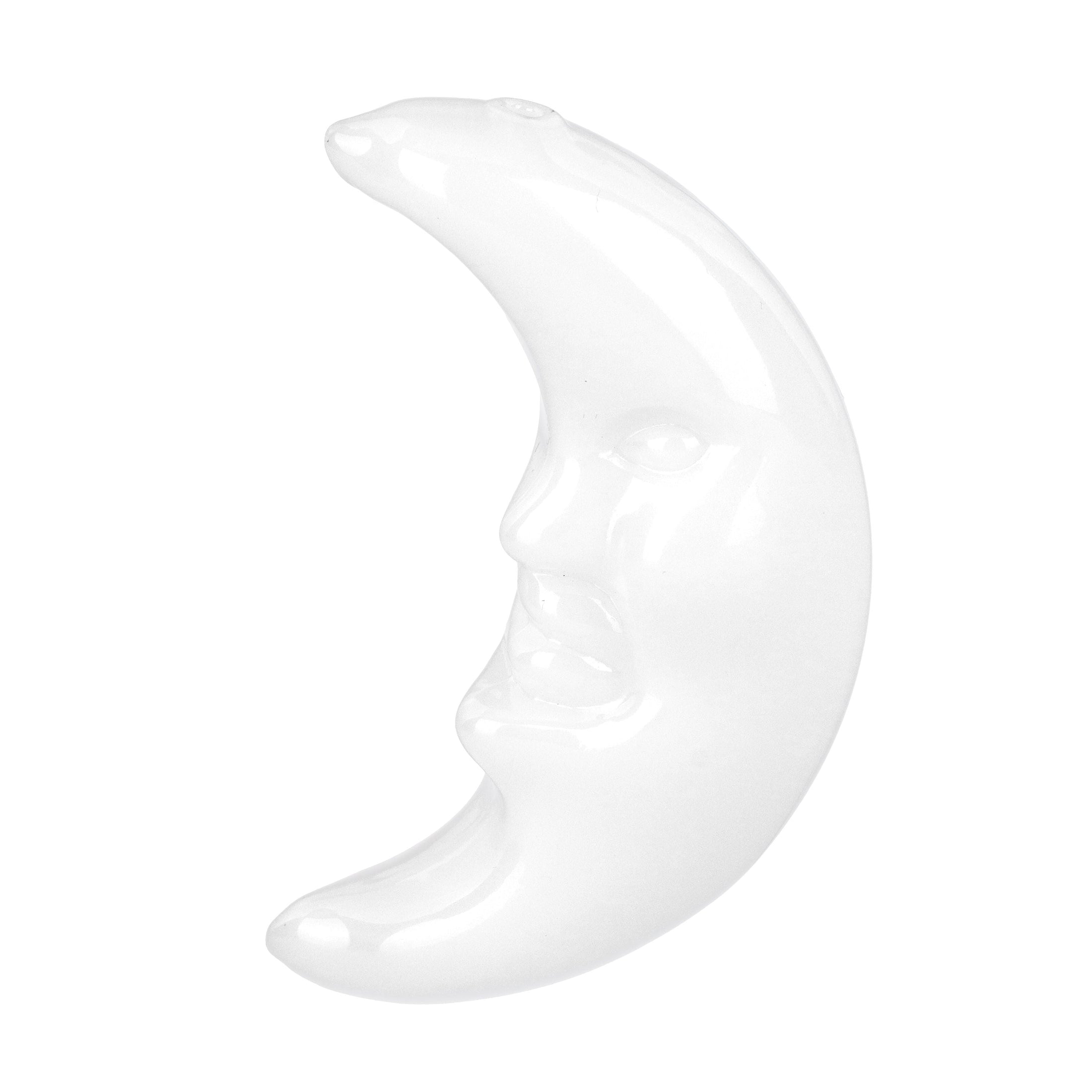 Crescent Moon Glass Hand Pipe - 4" by Smoke Drop | Buddy Brandz