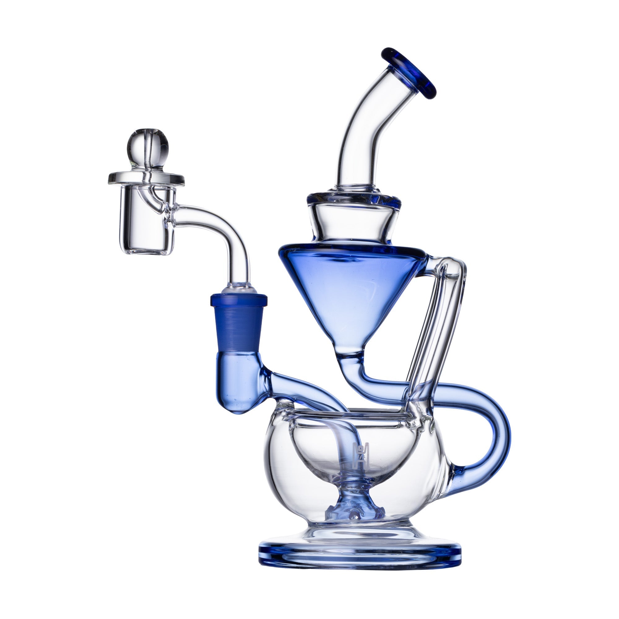 Human Grade 5" Recycler by Smoke Drop - view 2 | Buddy Brandz
