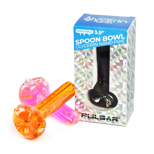 Pulsar Glycerin Series Freezable Spoon Bowl Hand Pipe by Smoke Drop - view 2 | Buddy Brandz - alternate view | Buddy Brandz