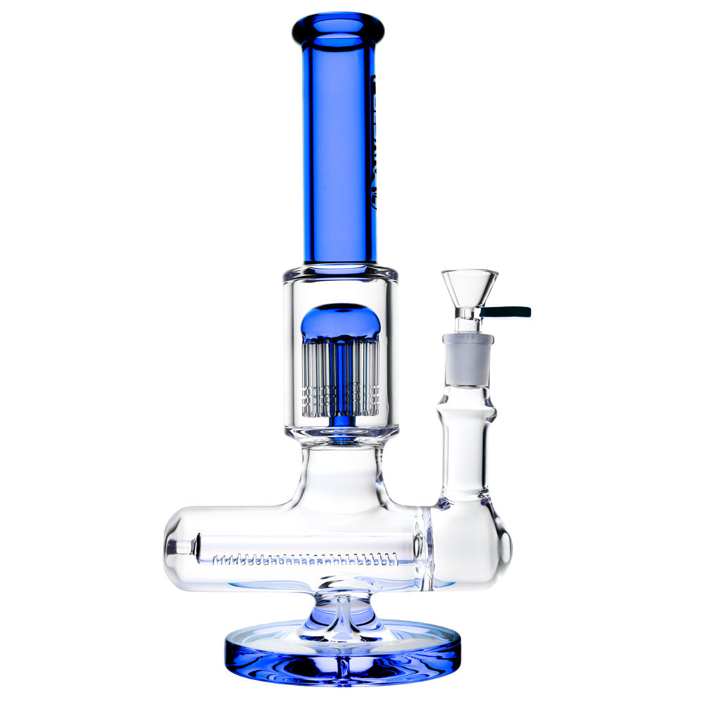 Pulsar Jellyfish Inline Perc Water Pipe- 11"/14mm F/Colors Vary by Smoke Drop - view 3 | Buddy Brandz