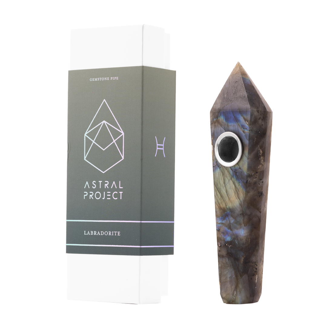 Astral Project Gemstone Pipe by Smoke Drop - view 7 | Buddy Brandz