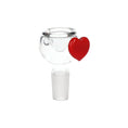Load image into Gallery viewer, Pulsar Valentines Heart Vase Glass Water Pipe - 8.25" / 14mm F by Smoke Drop - view 3 | Buddy Brandz
