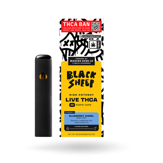Liquid Diamonds Disposable: Blueberry Diesel (Hybrid) 2g by Black Sheep | Buddy Brandz | Buddy Brandz