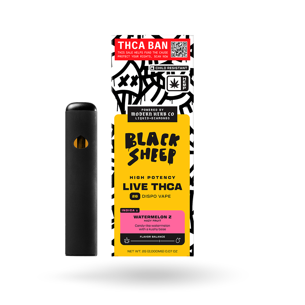 Liquid Diamonds Disposable: Watermelon Z (Indica) 2g by Black Sheep | Buddy Brandz