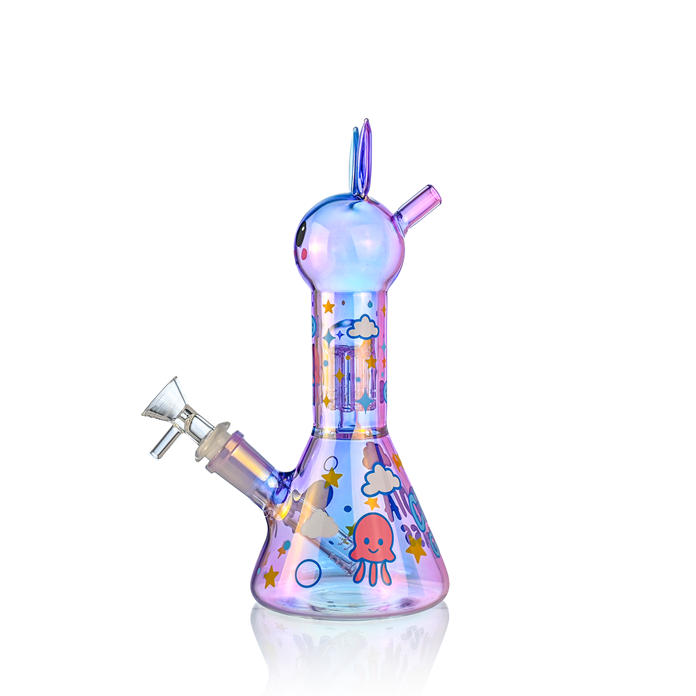 Cute Bunny Beaker Bong with Tree Perc | Croia Glass