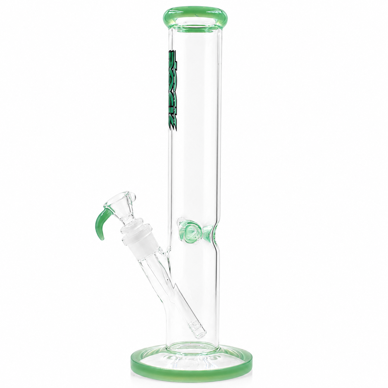 Rock Glass CrystalAxis Straight Tube Bong