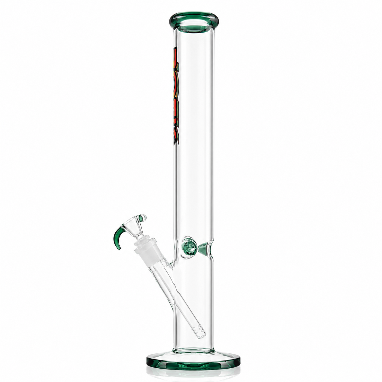 Rock Glass CrystalAxis Straight Tube Bong
