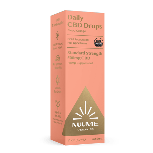 Organic Daily CBD Drops - Blood Orange 500mg Full Spectrum by Smoke Drop | Buddy Brandz | Buddy Brandz