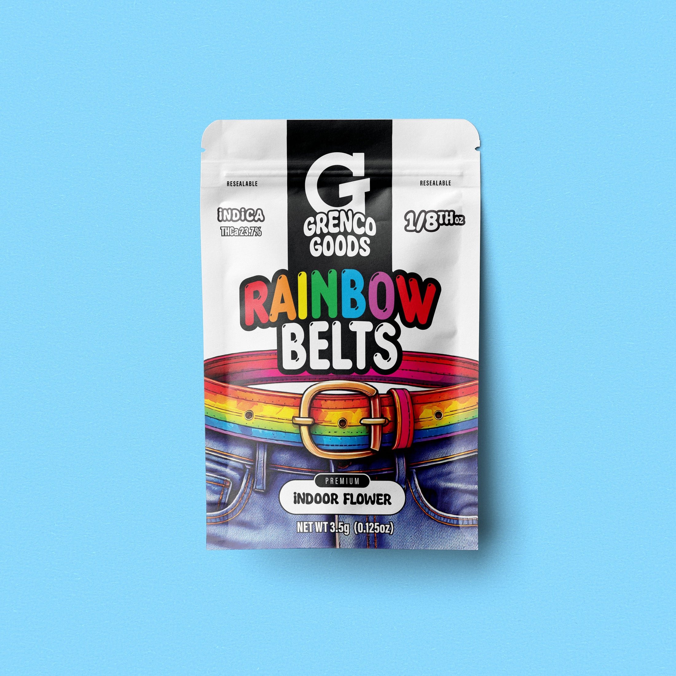 Rainbow Belts - THCa Flower - Indica by Grenco Goods - view 2 | Buddy Brandz