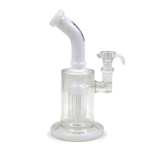 Cobalt Contour 8" Rock Glass Tree Perc Bong - alternate view | Buddy Brandz