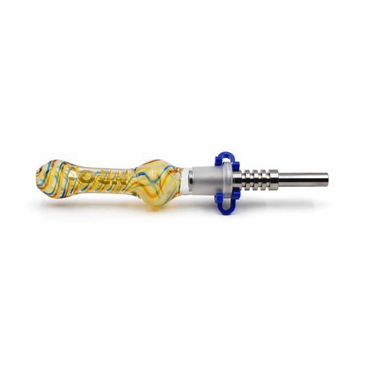 VortexWave 14MM Glass Nectar Straw - alternate view | Buddy Brandz