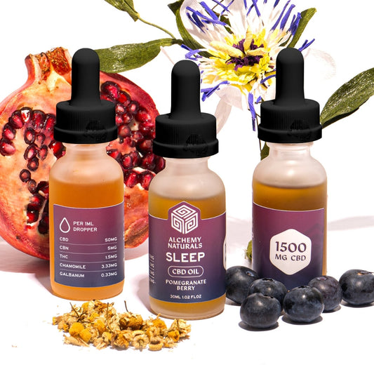 Sleep CBD OIl - 1500mg by Alchemy Naturals - view 2 | Buddy Brandz - alternate view | Buddy Brandz