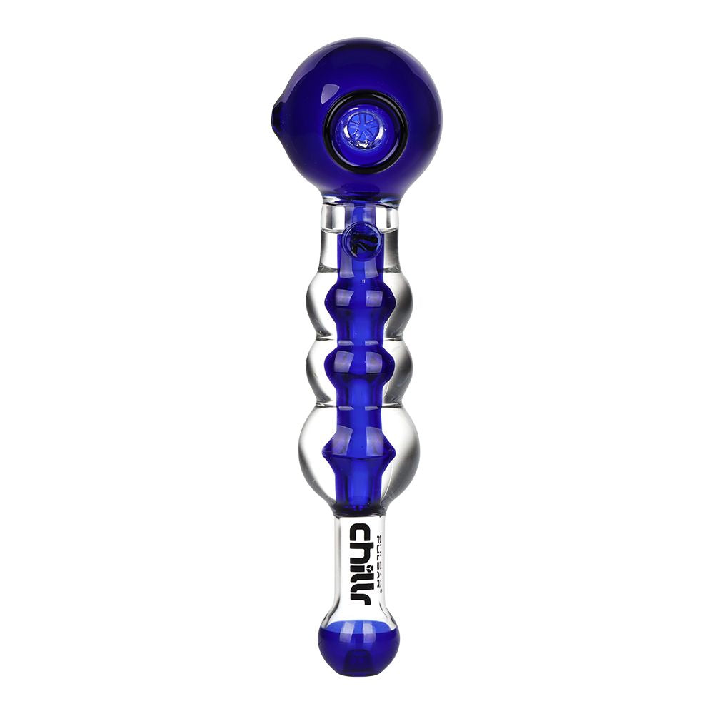 Pulsar Chillr Glycerin Glass Hand Pipe - 7.5" / Blue