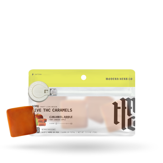 Live THCa Caramel: Caramel Apple (Sativa), 4ct | Buddy Brandz