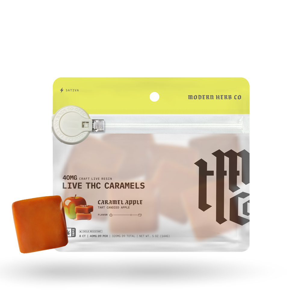 Live THCa Caramel: Caramel Apple (Sativa), 8ct