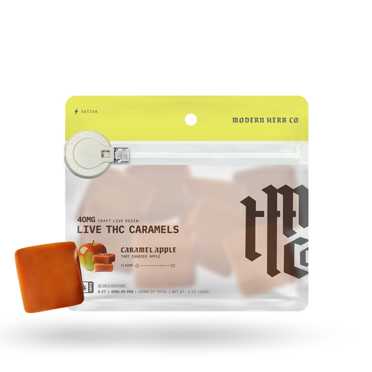 Live THCa Caramel: Caramel Apple (Sativa), 8ct | Buddy Brandz