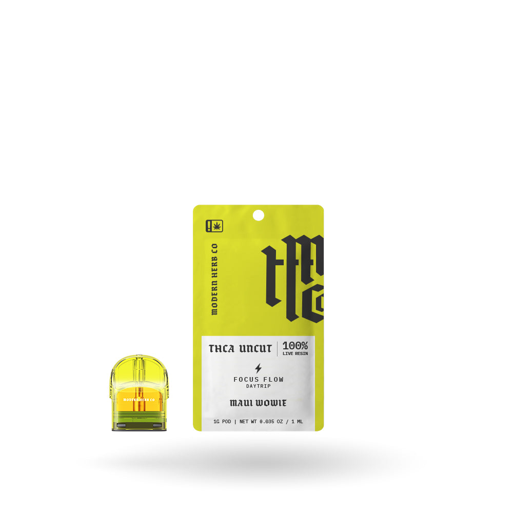 THCa Live Resin Uncut Pod Refill: 1g Maui Wowie (Sativa) by Modern Herb Co | Buddy Brandz