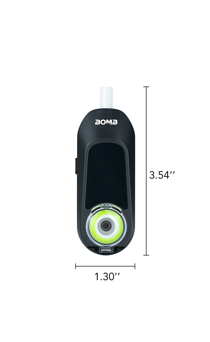 Bomb × VapX Magic Bean Mobile Vaporizer- Onyx Black by BOMB - view 3 | Buddy Brandz