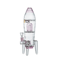 Load image into Gallery viewer, HEMPER Rocket Ship XL Bong by Smoke Drop - view 12 | Buddy Brandz
