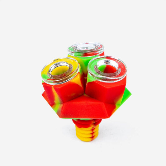 Silicone Bong Bowl Triplets - alternate view | Buddy Brandz