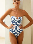 Load image into Gallery viewer, Geometric Shapes one piece swimsuit
