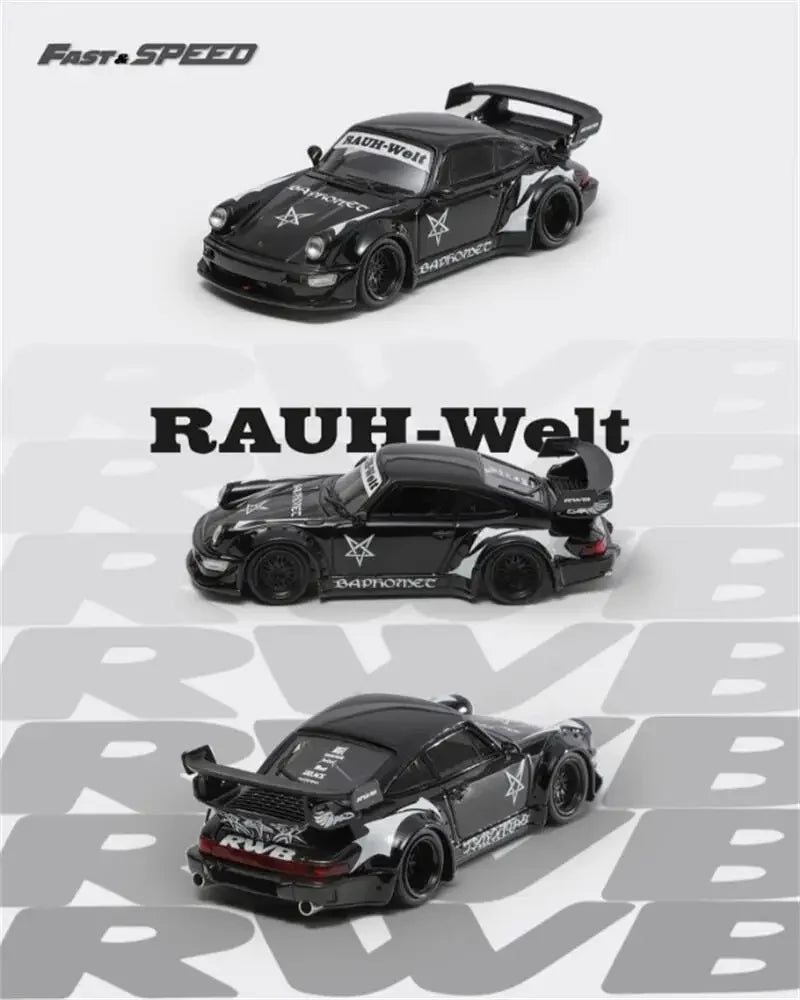 Fast Speed 1:64 RWB 964 “Baphomet” Diecast Model by Buddy Brandz - view 2 | Buddy Brandz