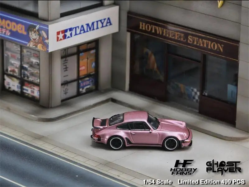 Hobby Fans x Ghost Player 1:64 Singer 930 Turbo Study – Pink Limited Edition by Buddy Brandz - view 4 | Buddy Brandz