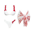 Load image into Gallery viewer, Laser Cut women three piece swimsuit
