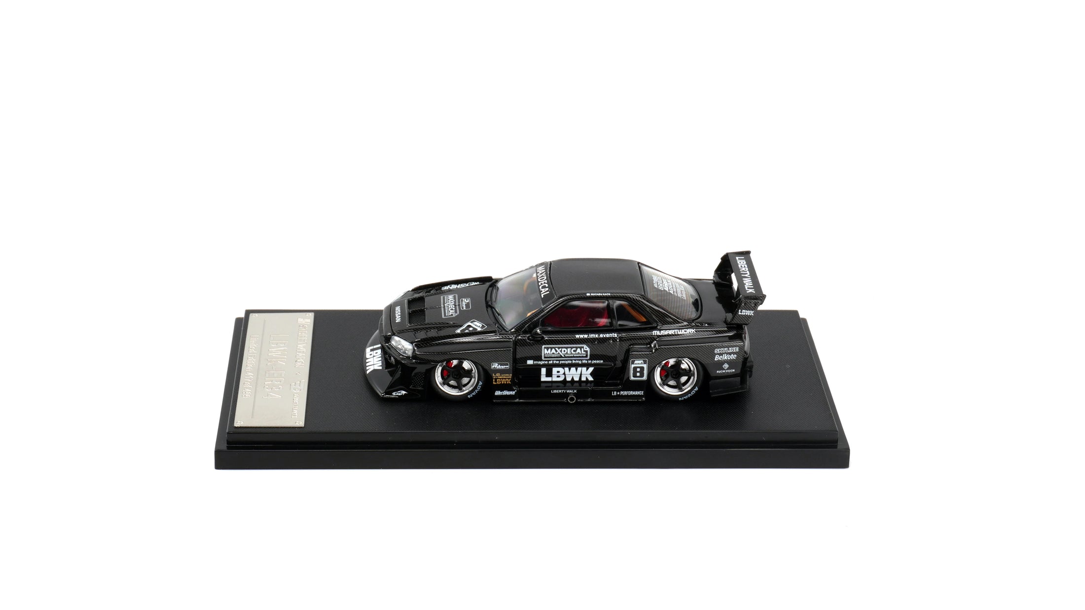 1:64 LBWK Skyline GTR ER34 Super Silhouette – Carbon Chrome Edition by Buddy Brandz - view 11 | Buddy Brandz