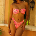Load image into Gallery viewer, Floral two piece swimsuit
