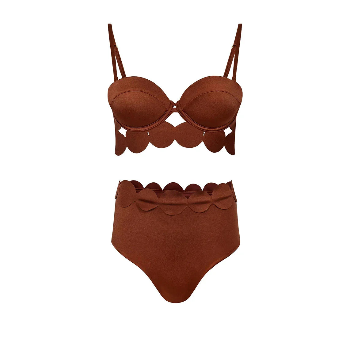 Laser Cut women three piece swimsuit