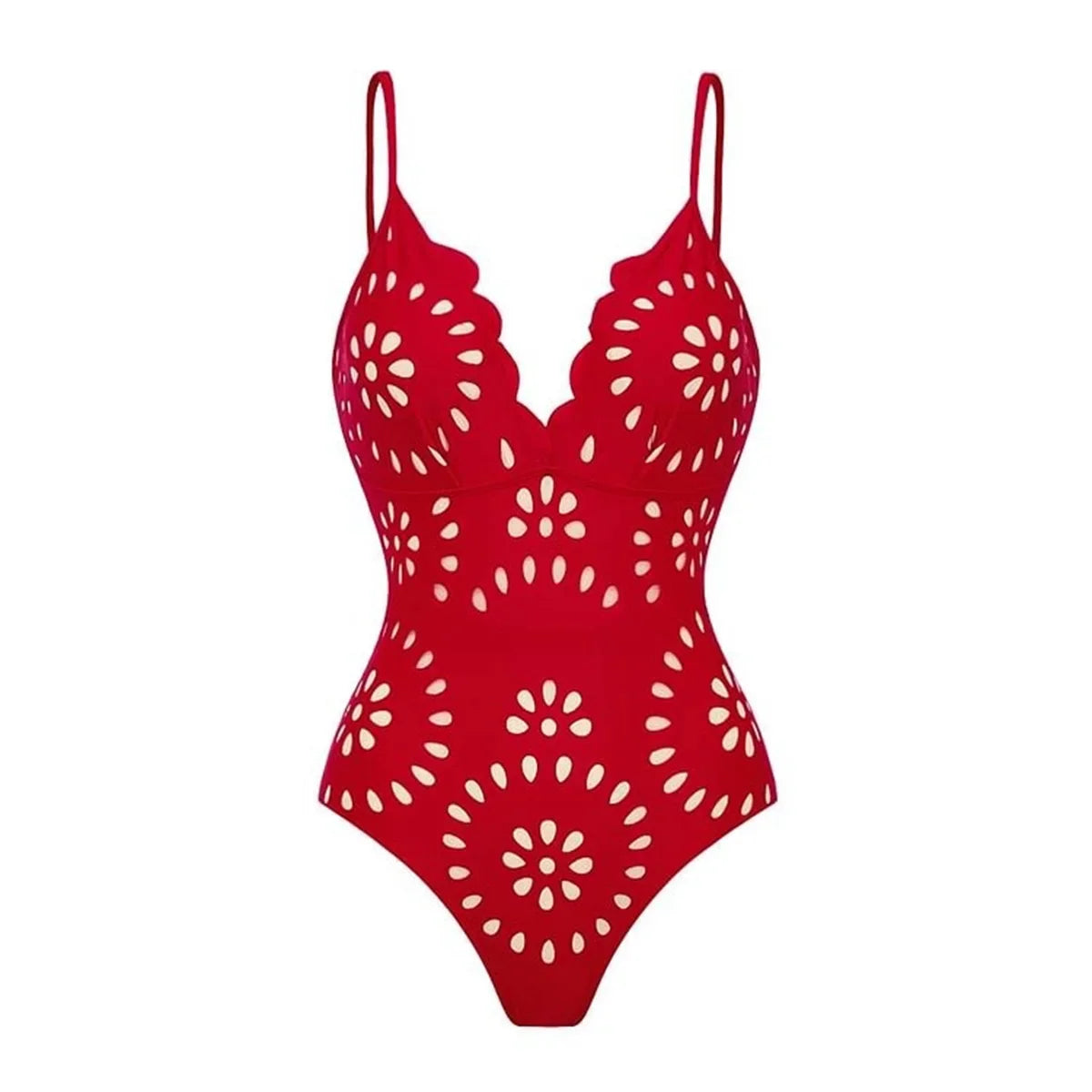Laser Cut women three piece swimsuit
