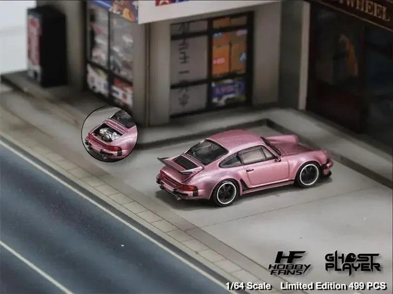 Hobby Fans x Ghost Player 1:64 Singer 930 Turbo Study – Pink Limited Edition by Buddy Brandz | Buddy Brandz