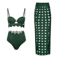 Load image into Gallery viewer, Laser Cut women three piece swimsuit
